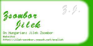 zsombor jilek business card